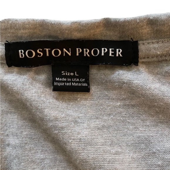 Stars and Stripes, Boston Proper V-Neck Patriotic T-Shirt -Large - Picture 4 of 5